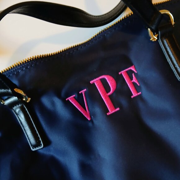 C Wonder Nylon Oversized Blue Handbag EUC - Picture 4 of 9